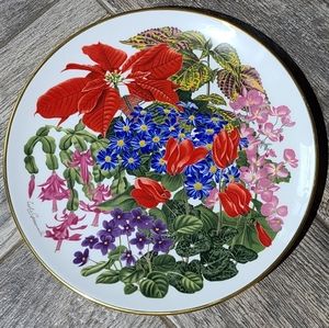 Flowers of December Plate from Franklin Porcelain